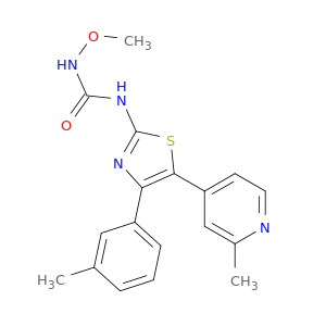 N-METHOXY-N'-[4-(3-METHYLPHENYL)-5-(2-METHYL-4-PYRIDYL)-1,3-THIAZOL-2-YL]UREA