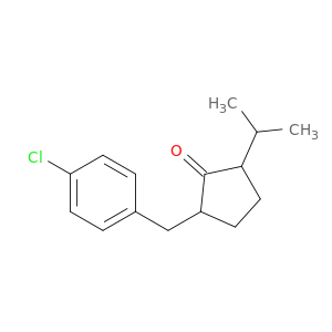 Cyclopentanone, 2-[(4-chlorophenyl)methyl]-5-(1-methylethyl)-