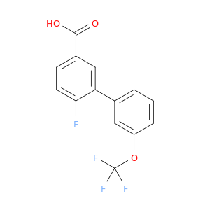 4-Fluoro-3-(3-trifluoromethoxyphenyl)benzoic acid