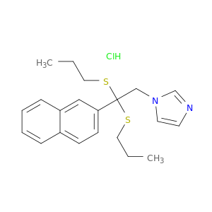 1-[2-naphthalen-2-yl-2,2-bis(propylsulfanyl)ethyl]imidazole hydrochloride