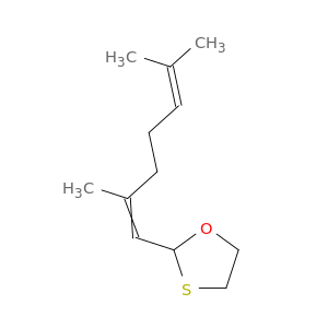 1,3-氧硫醇,2-(2,6-二甲基-1,5-庚二烯基)-