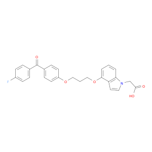 1H-Indole-1-acetic acid, 4-[3-[4-(4-fluorobenzoyl)phenoxy]propoxy]-