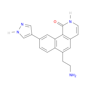 Benz[h]isoquinolin-1(2H)-one, 6-(2-aminoethyl)-9-(1H-pyrazol-4-yl)-