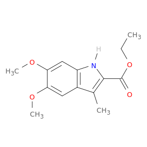 1H-Indole-2-carboxylic acid, 5,6-dimethoxy-3-methyl-, ethyl ester