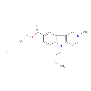 ethyl 5-butyl-2-methyl-2,3,4,5-tetrahydro-1h-pyrido[4,3-b]indole-8-carboxylate hydrochloride(1:1)