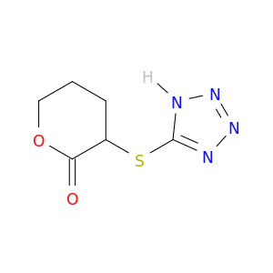 2H-Pyran-2-one, tetrahydro-3-(1H-tetrazol-5-ylthio)-