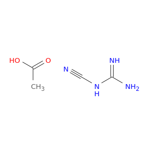 Guanidine, cyano-, monoacetate