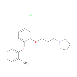 Pyrrolidine,1-[3-[2-(2-methylphenoxy)phenoxy]propyl]-, hydrochloride (1:1)