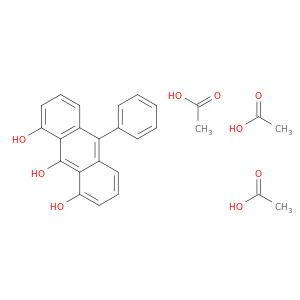 1,8,9-Anthracenetriol, 10-phenyl-, triacetate
