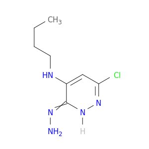 3(2H)-Pyridazinone, 4-(butylamino)-6-chloro-, hydrazone