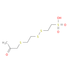 Ethanesulfonic acid, 2-[[2-[(2-oxopropyl)thio]ethyl]dithio]-