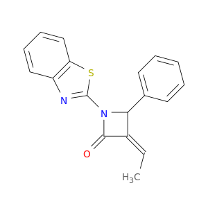 2-Azetidinone, 1-(2-benzothiazolyl)-3-ethylidene-4-phenyl-, (3Z)-