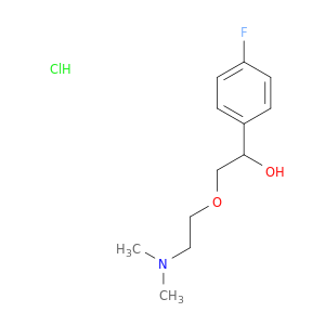 Benzenemethanol, a-[[2-(dimethylamino)ethoxy]methyl]-4-fluoro-,hydrochloride (1:1)