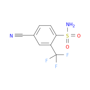 4-Cyano-2-(trifluoromethyl)benzene-1-sulfonamide