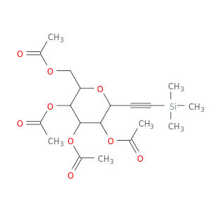 2-(Acetoxymethyl)-6-((trimethylsilyl)ethynyl)tetrahydro-2H-pyran-3,4,5-triyl triacetate