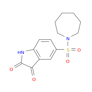 1H-Azepine, 1-[(2,3-dihydro-2,3-dioxo-1H-indol-5-yl)sulfonyl]hexahydro-
