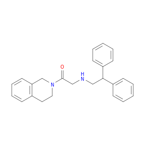 Isoquinoline, 2-[[(2,2-diphenylethyl)amino]acetyl]-1,2,3,4-tetrahydro-