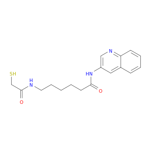 Hexanamide, 6-[(mercaptoacetyl)amino]-N-3-quinolinyl-