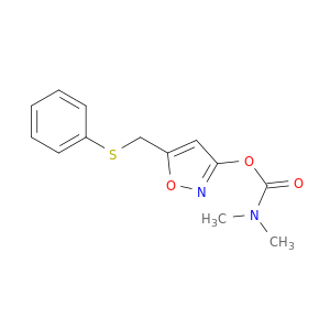 Carbamic acid, dimethyl-, 5-[(phenylthio)methyl]-3-isoxazolyl ester