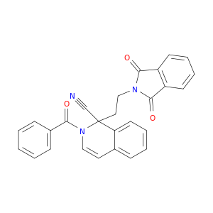 2-benzoyl-1-[2-(1,3-dioxo-1,3-dihydro-2h-isoindol-2-yl)ethyl]-1,2-dihydroisoquinoline-1-carbonitrile