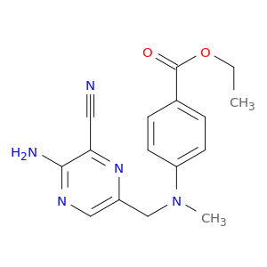 ETHYL 4-[(5-AMINO-6-CYANO-PYRAZIN-2-YL)METHYL-METHYL-AMINO]BENZOATE