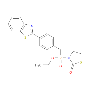 Phosphinic acid,[[4-(2-benzothiazolyl)phenyl]methyl](2-oxo-3-thiazolidinyl)-, ethyl ester (9CI)
