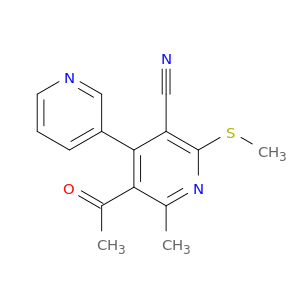 [3,4'-Bipyridine]-3'-carbonitrile, 5'-acetyl-6'-methyl-2'-(methylthio)-
