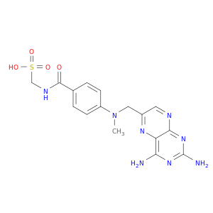 [(4-{[(2,4-diaminopteridin-6-yl)methyl](methyl)amino}benzoyl)amino]methanesulfonic acid