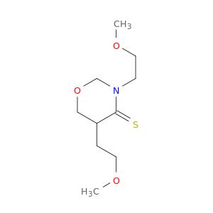 4H-1,3-Oxazine-4-thione, tetrahydro-3,5-bis(2-methoxyethyl)-