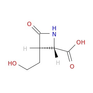2-Azetidinecarboxylicacid, 3-(2-hydroxyethyl)-4-oxo-, (2S-trans)- (9CI)