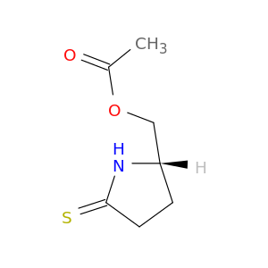 2-Pyrrolidinethione, 5-[(acetyloxy)methyl]-, (S)-