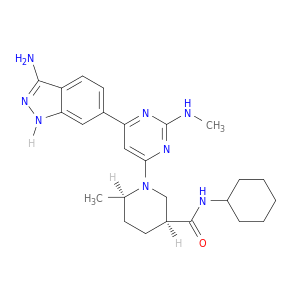 （3S，6R）-1-[6-（3-氨基-1H-吲唑-6-基）-2-（甲氨基）-4-嘧啶基]-N-环己基-6-甲基-3-哌啶酰胺
