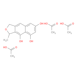 Naphtho[2,3-c]furan-4,5,7-triol, 1,3-dihydro-3-methyl-, triacetate