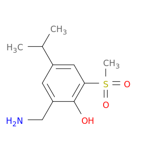 Phenol, 2-(aminomethyl)-4-(1-methylethyl)-6-(methylsulfonyl)-