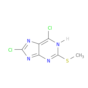 1H-Purine, 6,8-dichloro-2-(methylthio)-