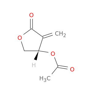 2(3H)-Furanone, 4-(acetyloxy)dihydro-3-methylene-, (S)-
