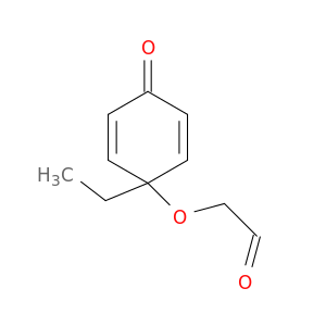 ACETALDEHYDE, 2-[(1-ETHYL-4-OXO-2,5-CYCLOHEXADIEN-1-YL)OXY]-