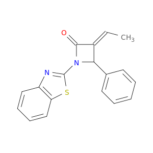 2-Azetidinone, 1-(2-benzothiazolyl)-3-ethylidene-4-phenyl-, (3E)-