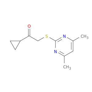 1-Cyclopropyl-2-((4,6-dimethylpyrimidin-2-yl)thio)ethanone