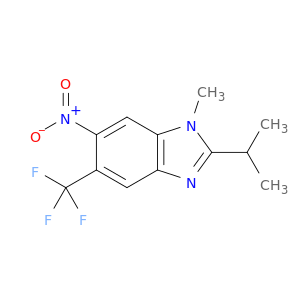 1H-Benzimidazole, 1-methyl-2-(1-methylethyl)-6-nitro-5-(trifluoromethyl)-