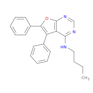 Furo[2,3-d]pyrimidin-4-amine, N-butyl-5,6-diphenyl-