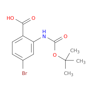 4-溴-2-((叔丁氧基羰基)氨基)苯甲酸