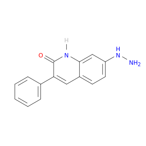 2(1H)-Quinolinone, 7-hydrazino-3-phenyl-