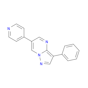 Pyrazolo[1,5-a]pyrimidine, 3-phenyl-6-(4-pyridinyl)-