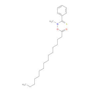Benzenecarbothioamide, N-methyl-N-[(1-oxohexadecyl)oxy]-