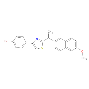 Thiazole, 4-(4-bromophenyl)-2-[1-(6-methoxy-2-naphthalenyl)ethyl]-
