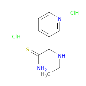 2-(ethylamino)-2-(pyridin-3-yl)ethanethioamide dihydrochloride