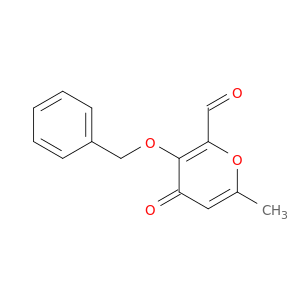 4H-Pyran-2-carboxaldehyde, 6-methyl-4-oxo-3-(phenylmethoxy)-