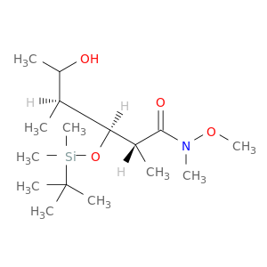 HEXANAMIDE, 3-[[(1,1-DIMETHYLETHYL)DIMETHYLSILYL]OXY]-5-HYDROXY-N-METHOXY-N,2,4-TRIMETHYL-, (2R,3S,4S)-