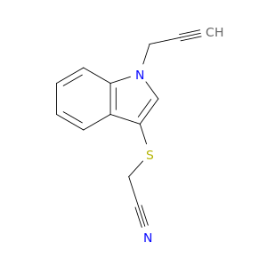 Acetonitrile, [[1-(2-propynyl)-1H-indol-3-yl]thio]-